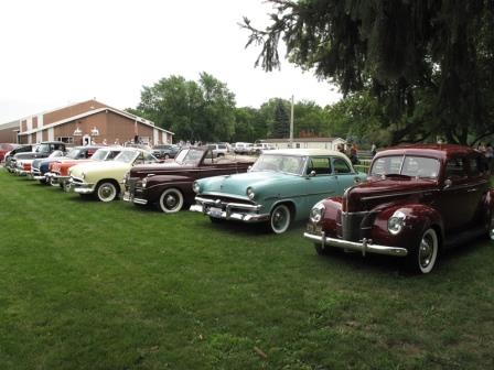 A few of the Early V-8s on display