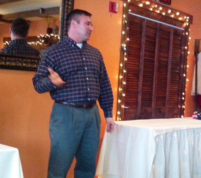 President Scott addresses the group